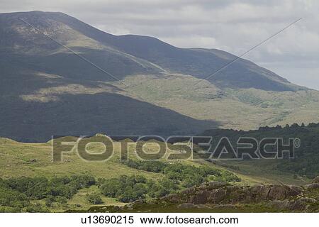 High angle view of a national park, Killarney National Park, Killarney, County Kerry, Republic of Ireland View Large Photo Image Stock Photography - High angle view of a national park, Killarney National Park, Killarney, County Kerry, Republic of Ireland. Fotosearch