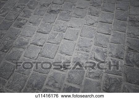 High angle view of cobblestone street, Delhi, India View Large Photo Image Stock Photograph - High angle view of cobblestone street, Delhi, India. Fotosearch