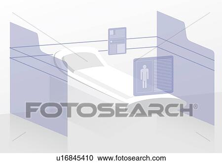 Stock Image - Hospital ward. Fotosearch