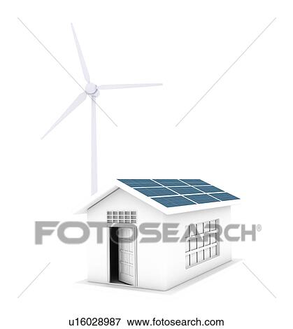 House running on natural energy resources View Large Photo Image Stock Photo - House running on natural energy resources. Fotosearch