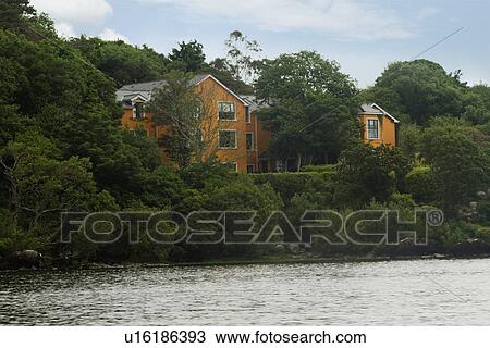 Houses at lakeside, Lakes of Killarney, County Kerry, Republic of Ireland View Large Photo Image Stock Image - Houses at lakeside, Lakes of Killarney, County Kerry, Republic of Ireland. Fotosearch