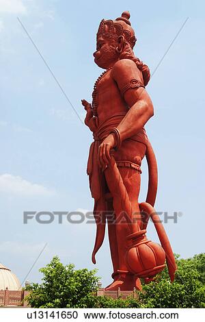 Idol of Lord Hanuman at a temple, Chhatarpur Temple, New Delhi, India View Large Photo Image Stock Image - Idol of Lord Hanuman at a temple, Chhatarpur Temple, New Delhi, India. Fotosearch