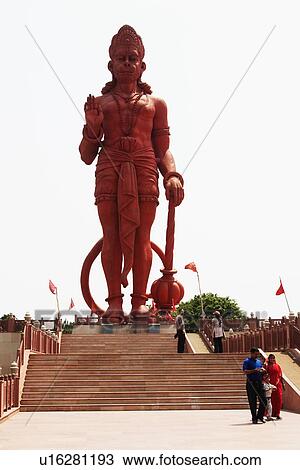 Idol of Lord Hanuman at a temple, Chhatarpur Temple, New Delhi, India View Large Photo Image Stock Image - Idol of Lord Hanuman at a temple, Chhatarpur Temple, New Delhi, India. Fotosearch