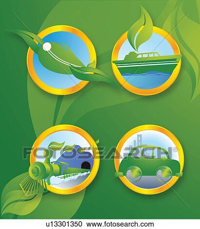 Stock Image - Illustrative representation conveying the message Use Eco Friendly fuel. Fotosearch