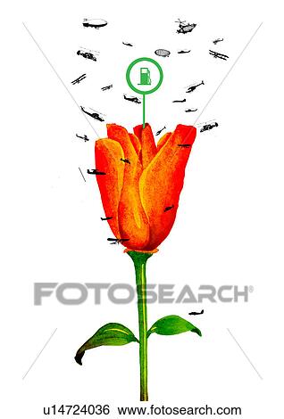 Stock Photograph - Illustrative representation conveying the message Use Eco Friendly fuel. Fotosearch