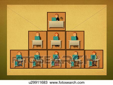 Illustrative representation of an office hierarchy View Large Photo Image Stock Image - Illustrative representation of an office hierarchy. Fotosearch