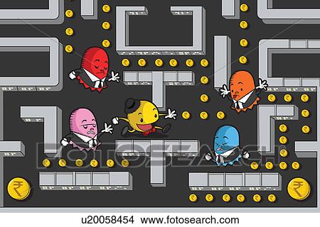 Illustrative representation of business competition View Large Photo Image Picture - Illustrative representation of business competition. Fotosearch