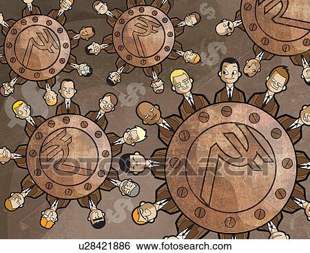 Illustrative representation of business cycle View Large Photo Image Stock Photograph - Illustrative representation of business cycle. Fotosearch