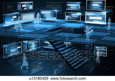 Illustrative representation of computer networking View Large Photo Image Stock Photo - Illustrative representation of computer networking. Fotosearch