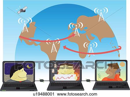 Illustrative representation of global networking View Large Photo Image Stock Image - Illustrative representation of global networking. Fotosearch