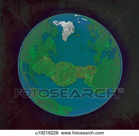 Illustrative representation of handshake on the globe View Large Photo Image Stock Photo - Illustrative representation of handshake on the globe. Fotosearch