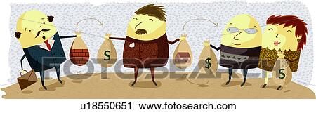 Stock Image - Illustrative representation showing business. Fotosearch