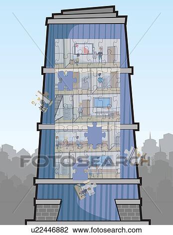 Stock Image - Illustrative representation showing recession. Fotosearch