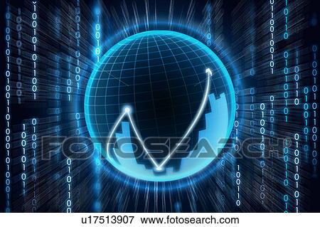 Illustrative representation showing online trading View Large Photo Image Stock Photo - Illustrative representation showing online trading. Fotosearch