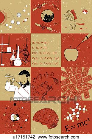 Illustrative representations of various streams of science View Large Photo Image Stock Image - Illustrative representations of various streams of science. Fotosearch