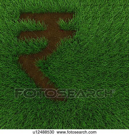 Indian rupee symbol on green grass View Large Photo Image Stock Image - Indian rupee symbol on green grass. Fotosearch