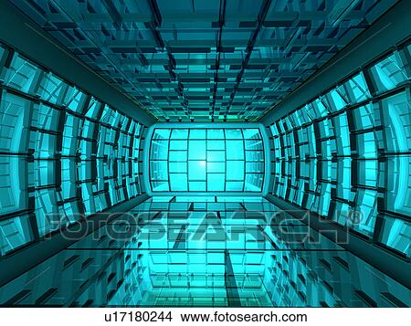 Picture - Interiors of a glass house. Fotosearch