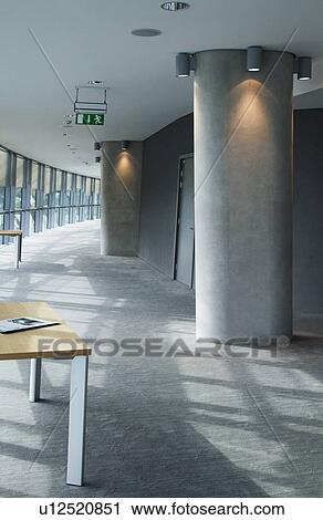 Stock Image - Interiors of a rugby stadium, Aviva Stadium, Dublin, Republic of Ireland. Fotosearch