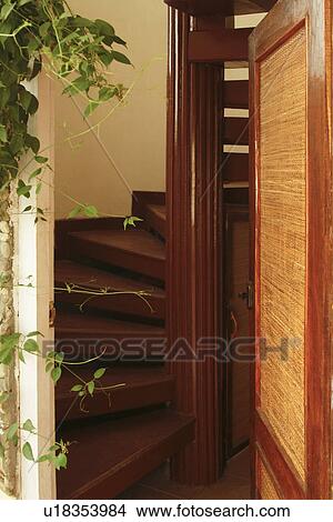 Picture - Interiors of a tourist resort, Jim Corbett National Park, Nainital, Uttarakhand, India. Fotosearch