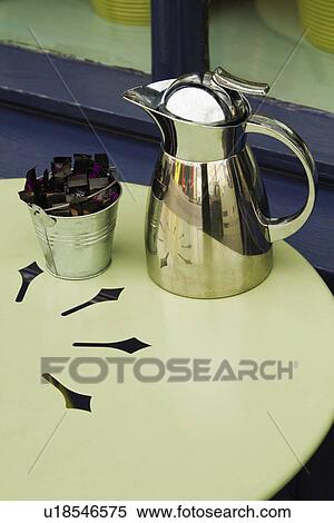 Stock Photography - Jug on the table in a restaurant, Kenmare, County Kerry, Republic of Ireland. Fotosearch