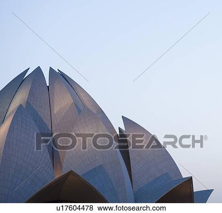 Stock Photo - Lotus Temple, New Delhi, India. Fotosearch