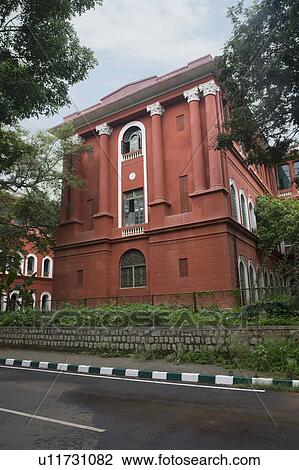 Stock Image - Low angle view of a building, Bangalore, Karnataka, India. Fotosearch