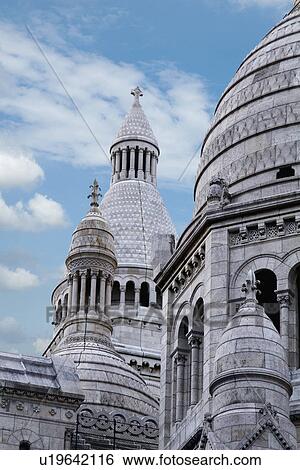 Low angle view of a cathedral, Basilique Du Sacre Coeur, Paris, France View Large Photo Image Stock Photograph - Low angle view of a cathedral, Basilique Du Sacre Coeur, Paris, France. Fotosearch