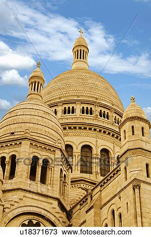 Low angle view of a church, Basilique Du Sacre Coeur, Paris, France View Large Photo Image Stock Image - Low angle view of a church, Basilique Du Sacre Coeur, Paris, France. Fotosearch