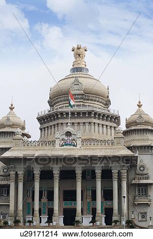 Low angle view of a government building, Vidhana Soudha, Bangalore, Karnataka, India View Large Photo Image Picture - Low angle view of a government building, Vidhana Soudha, Bangalore, Karnataka, India. Fotosearch