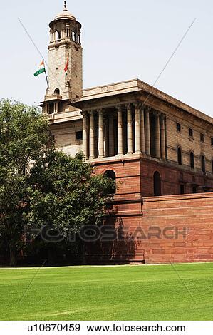 Low angle view of a government building, Rashtrapati Bhavan, Rajpath, New Delhi, India View Large Photo Image Stock Photo - Low angle view of a government building, Rashtrapati Bhavan, Rajpath, New Delhi, India. Fotosearch