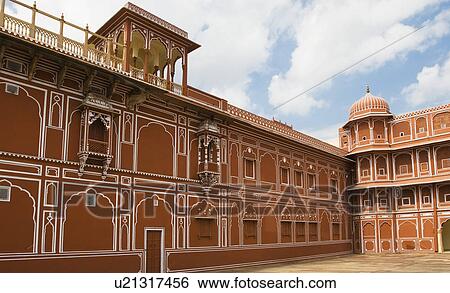 Low angle view of a palace, City Palace, Jaipur, Rajasthan, India View Large Photo Image Stock Photograph - Low angle view of a palace, City Palace, Jaipur, Rajasthan, India. Fotosearch
