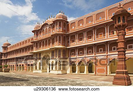 Low angle view of a palace, City Palace, Jaipur, Rajasthan, India View Large Photo Image Stock Photograph - Low angle view of a palace, City Palace, Jaipur, Rajasthan, India. Fotosearch