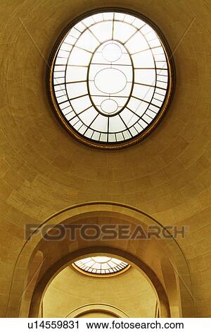 Low angle view of a skylight in a museum, Musee du Louvre, Paris, France View Large Photo Image Stock Image - Low angle view of a skylight in a museum, Musee du Louvre, Paris, France. Fotosearch