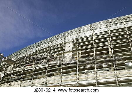 Low angle view of a stadium, Aviva Stadium, Dublin, Republic of Ireland View Large Photo Image Picture - Low angle view of a stadium, Aviva Stadium, Dublin, Republic of Ireland. Fotosearch