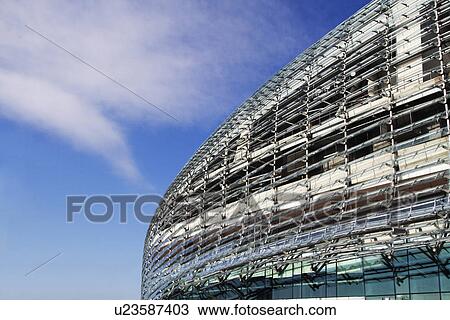 Low angle view of a stadium, Aviva Stadium, Dublin, Republic of Ireland View Large Photo Image Stock Image - Low angle view of a stadium, Aviva Stadium, Dublin, Republic of Ireland. Fotosearch