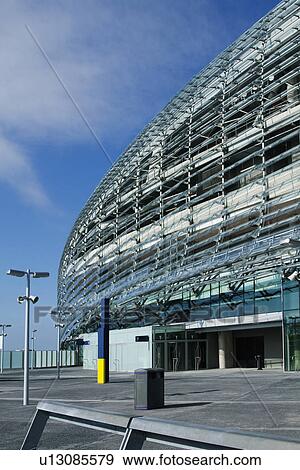 Low angle view of a stadium, Aviva Stadium, Dublin, Republic of Ireland View Large Photo Image Stock Photo - Low angle view of a stadium, Aviva Stadium, Dublin, Republic of Ireland. Fotosearch