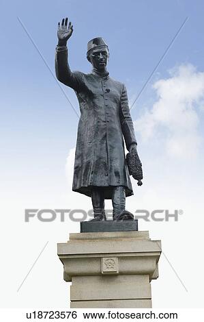 Stock Photograph - Low angle view of a statue, Jawaharlal Nehru statue, Bangalore, Karnataka, India. Fotosearch