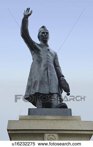 Stock Photography - Low angle view of a statue, Jawaharlal Nehru statue, Bangalore, Karnataka, India. Fotosearch