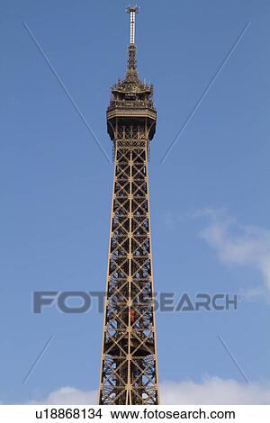 Low angle view of a tower, Eiffel Tower, Paris, France View Large Photo Image Picture - Low angle view of a tower, Eiffel Tower, Paris, France. Fotosearch
