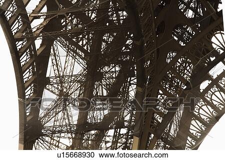 Stock Image - Low angle view of a tower, Eiffel Tower, Paris, France. Fotosearch