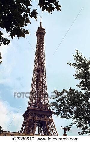 Low angle view of a tower, Eiffel Tower, Paris, France View Large Photo Image Stock Image - Low angle view of a tower, Eiffel Tower, Paris, France. Fotosearch