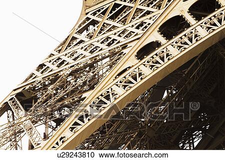 Stock Image - Low angle view of a tower, Eiffel Tower, Paris, France. Fotosearch