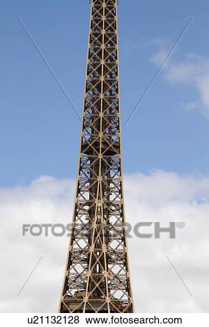 Low angle view of a tower, Eiffel Tower, Paris, France View Large Photo Image Stock Photo - Low angle view of a tower, Eiffel Tower, Paris, France. Fotosearch