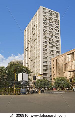 Stock Image - Low angle view of buildings, Kolkata, West Bengal, India. Fotosearch