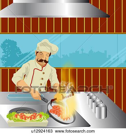 Male chef preparing food View Large Photo Image Stock Image - Male chef preparing food. Fotosearch