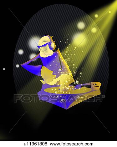 Male DJ playing records View Large Photo Image Stock Photo - Male DJ playing records. Fotosearch