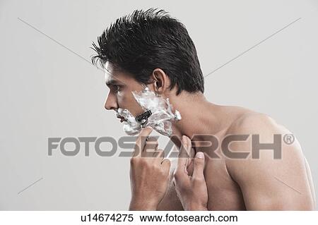 Man shaving View Large Photo Image Stock Photography - Man shaving. Fotosearch