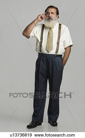 Stock Photo - Man thinking. Fotosearch