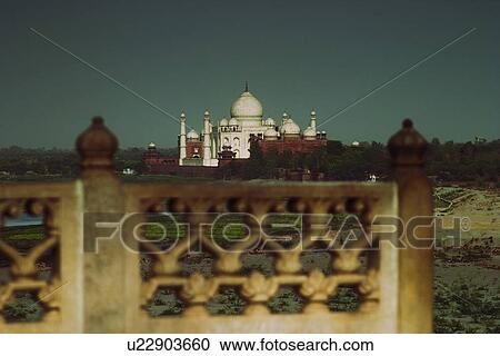 Mausoleum viewed through a balcony of the fort, Agra Fort, Taj Mahal, Agra, Uttar Pradesh, India View Large Photo Image Stock Image - Mausoleum viewed through a balcony of the fort, Agra Fort, Taj Mahal, Agra, Uttar Pradesh, India. Fotosearch