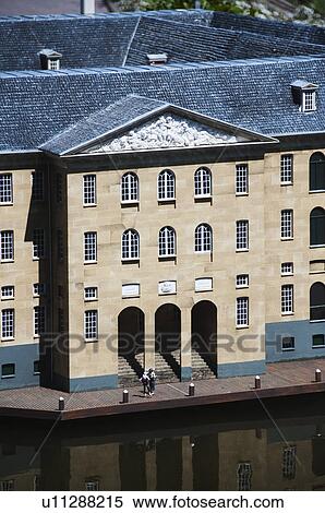 Stock Photography - Miniature building in a miniature city, Madurodam, Scheveningen, The Hague, Netherlands. Fotosearch